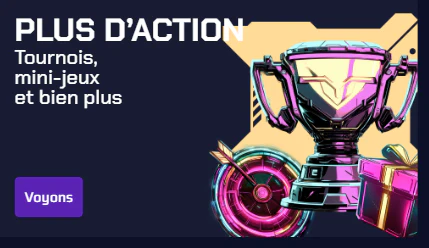Tournois et mini-jeux proposés sur Betory